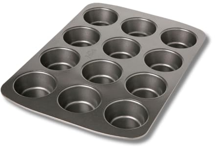 Birkmann, Easy Baking Muffinform, Grau, 12-fach, Karbonstahl, Antihaftbeschichtung, 881105