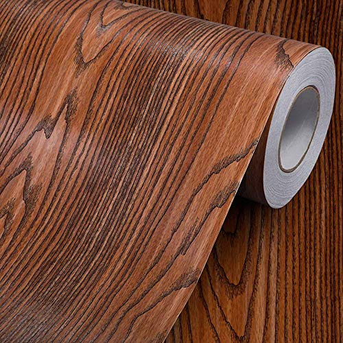 MayGreeny Klebefolie Möbelfolie Holz - Dekorfolie Holzoptik - Selbstklebende Folie - Bastelfolie (60cmx3M, Rosenholz)