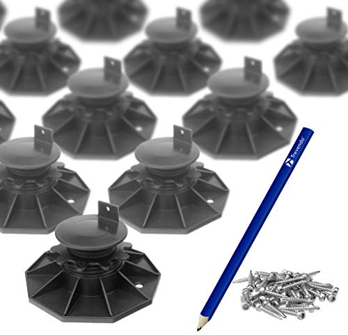 Trevendo® 40 Stück Stelzlager Eco M 3,5-6,5 cm inkl. Zubehör