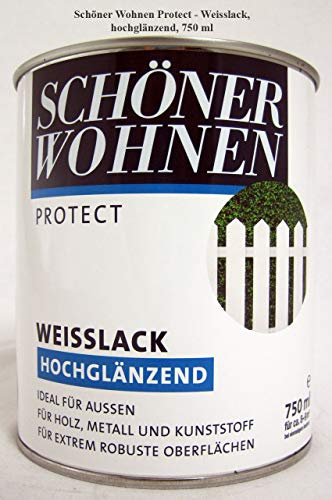Protect Weisslack - Alkydharzlack, hochglänzend, weiß 750 ml