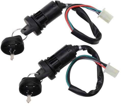 GOOFIT 2 Sets 4 poliger Zündschlüssel satz mit Ersatz für 50cc 70cc 90cc 110cc 125cc 150cc 200cc 250cc TaoTao SUNL ATV DirtBike Elektro roller