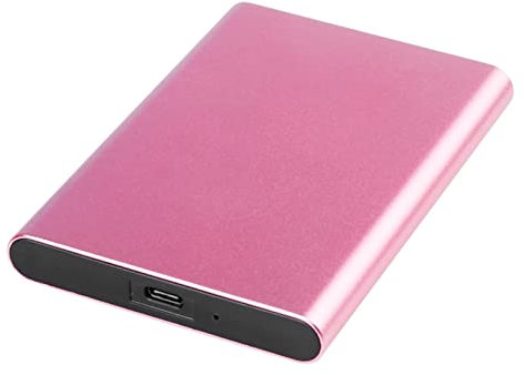 Disque dur externe SSD 1 To / 512 Go / 256 Go USB 3.1 Gen 2 Type-c Portable de sauvegarde de stockage, convient pour ordinateur de bureau, MacBook, ordinateur portable, PS4, Smart TV (1 To, rose)