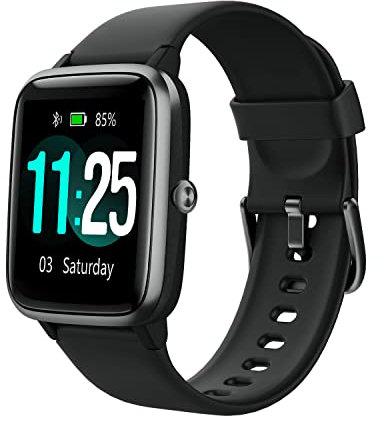 ASIAMENG Smartwatch Donna Uomo Chiamate Bluetooth per Android iOS Orologio Smart Watch con Contapassi Cardiofrequenzimetro SpO2 Calorie Impermeabile IP68 Notifiche Messaggi 100+ Modalità Sportive Nero