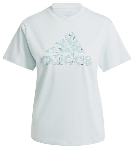 adidas Women's Animal Graphic TEE, Halo Mint, M