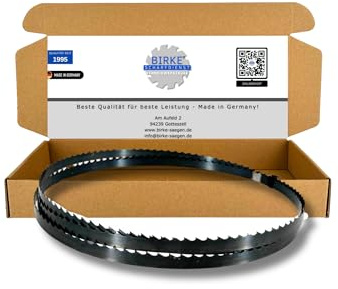 Hojas de sierra de cinta FLEXBACK & UDDEHOLM de Birke® de 2360 mm de ancho 6-20 mm para maderas blandas y duras, cortes de metales no ferrosos...... (2360x10x0,65 4ZpZ (FLEXBACK))
