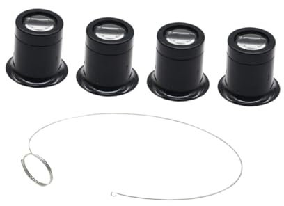 Operitacx 3 Sätze Brillenlupe Lupen-Kit betrachten Wartungslupe Linse Juwelier Gläser Uhrmacher-Reparaturwerkzeug Augenlupe, Lupe Hände frei Anschauen Okular Suite Tabellierung Lupe aus Harz
