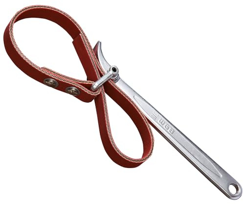 Ölfilterschlüssel Set mit 240mm Spannweite | Bandschlüssel geeignet als Ölfilter Werkzeug und Öffner für Schraubverschlüsse | Ölfilterband von WGB