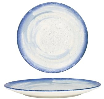 Bonna Assiette à dîner - Harena - Porcelaine - 25 cm - lot de 6