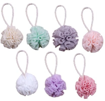 KONTONTY 7pcs Miniature Colored Bathing Doll House Bathroom Ornaments for Realistic Scene Decoration Vivid Stylish Accessories for Landscaping