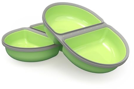 SureFeed Sure Petcare Split Futternapf für Haustiere mit integrierter Dichtung, kompatibel mit Sure Petcare Mikrochip-Futterspender mit versiegeltem Deckel, funktioniert für Nass (Green)