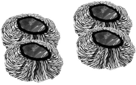 2 Sätze Haarkonditionierungs Kappe Aluminiumfolie Duschhaube Für Haarfärbung Wasserdichte Und Elastische Haarkur Für Lange Haare Zebra Design 2 Stücke * 2