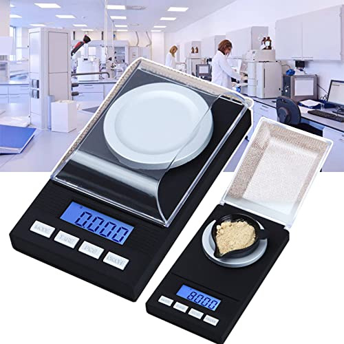 0,001 G Guld Elektronisk VåG, Noggrannhet 0,001 G/Lab Digital Precision Analytisk, BäRbar/Med Vindruta, Olika Funktioner,50g/0.001g