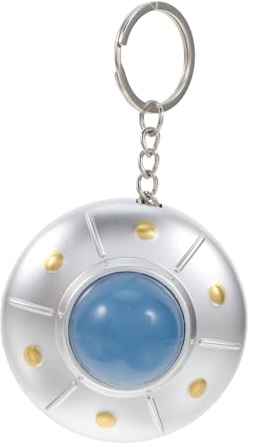 JECOMPRIS Porte-clés Lumineux à LED avec Pendentif Soucoupe Volante Créatif et Pratique pour Retrouver Facilement Ses Clés