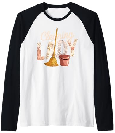 Cleaning Lady Housekeeper Cleaning Lover Housekeeping Raglan Baseball Tee