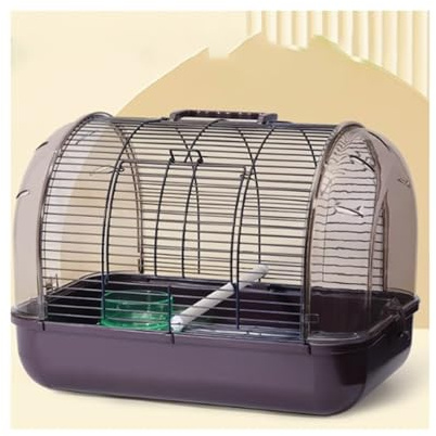 Bird Cage Parrot Special Out Pet Acrylic Papegojbur(Bruin)