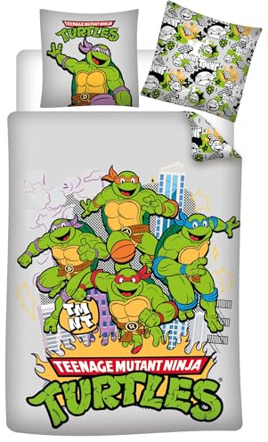 Tortugas Ninja Funda Nórdica Cama 90 140x200 + Funda Almohada Leonardo