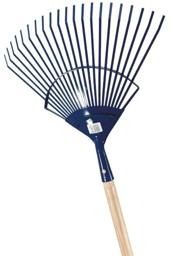 Jad Garten 00298 Besen mit Blatt 21 Zinken mit Stiel 140 cm