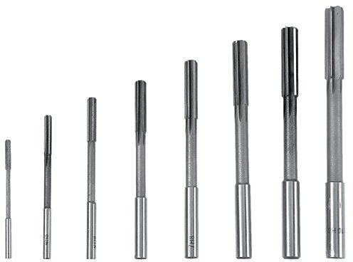 Yosoo 8PCS Alésoirs Machine HSS en Acier à Haute Vitesse 3/4/5/6/7/8/9/10mm 4 Flûte Droite Outils de coupeur de Moulin à Boutons
