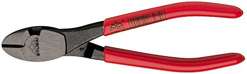 Stubai 112102 Side Cutter with Coated Handle for Piano Wire, Silver/Red/Black, 160 mm