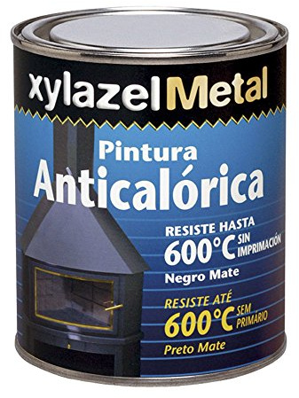 XYLAZEL 6070102 Pintura anticalorica 375, Negro, 375ml