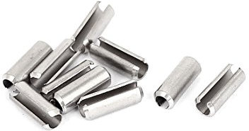 Aexit 10Stk. Schrank-Zubehör M4x12mm 304 Edelstahl Hohlsplinte Spannhülsen Scharniere Spannstifte Befestiger
