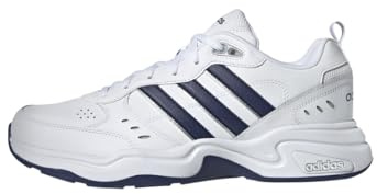 adidas Herren Strutter Shoes, Cloud White / Dark Blue / Matte Silver, 47 1/3 EU