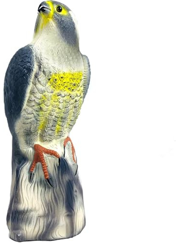 GIFTEXPRESS 42,9 cm Aquila spaventapasseri falco, repellente per parassiti, controllo degli uccelli, protezioni da giardino, decorazioni da giardino falco all'aperto, repellente per aquila