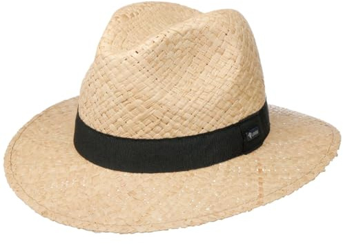 LIPODO Mantigo Cappello Traveller di Rafia Prodotto in Italia Unisex Primavera Estate