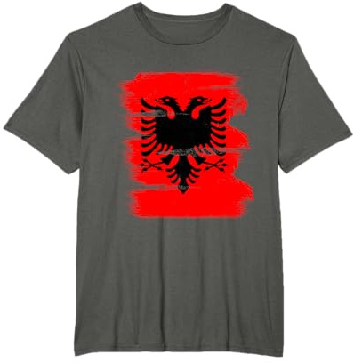 Vintage Albania Country - Bandiera albaniana Maglietta
