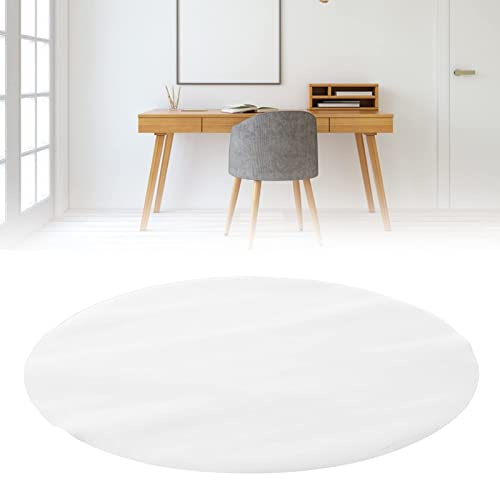 Bodenschutzmatte Bürostuhlunterlage, Runde Hartholz-Bodenmatte Bürostuhlmatte Bürostuhl Unterlage Glatte Rollstuhl-Matte Stuhlunterlage Transparent Klar 90cm
