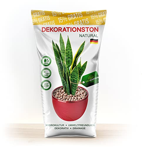 Blähton Tongranulat Zimmerpflanzen - 0,5 l - Pflanzgranulat Ideal für Drainage und Hydrokultur - Tongranulat für Topf - Blaehton Deko - Pflanzen Granulat - Orchideen übertopf (4-8 mm, Braun Intensiv)