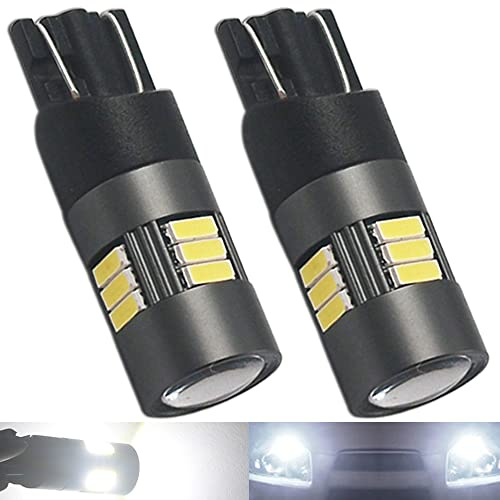 Eseastar 501 T10 Ampoules LED 6000K Blanc 12V-24V W5W 194 168 161 12961 Extrêmement Lumineux Avec Projecteur Pour Feu De Position Intérieur Dôme Lumière