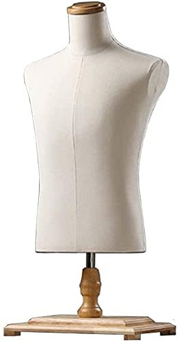 Schneiderpuppen Schneiderbüste Arbeitsplatte Männlich Kleidungsform Schaufensterpuppe Mit Stand, Leichter Torso-Kleidung-Display for Herren T-Shirt Und Anzüge, Einstellbare Höhe