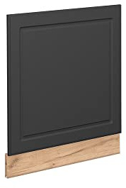 Vicco Façade Fame-Line, Anthracite-Or, 60cm | Façade en MDF · Sans plan de travail · Adapté à la façade de cuisine · Poignées en métal · Intégration facile