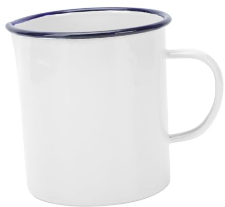 Cabilock 500Ml Enamel Beaker with Graduated Scale Liquid Measuring Cup for Kitchen and Outdoor Use Vintage Style Enamel Mug for Accurate Measurement