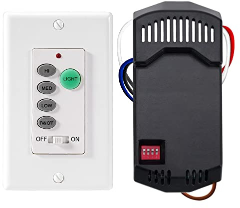 Humpptom Universal Ceiling Fan Remote Control, Ceiling Fan Wall Switch UC9050T, UC9050T Ceiling Fan Wall Remote Control Compatible with Hampton Bay Harbor Breeze Hunter