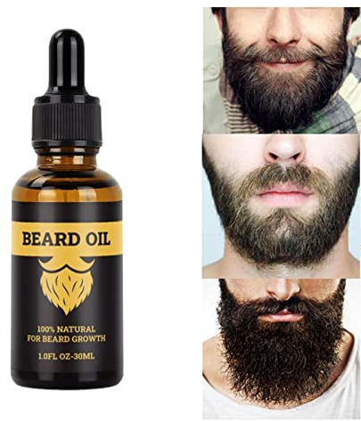 Bartöl und Balsam, Balm Men Bartspülung Pflegeöl für Bart 30ml, Erweichen Sie Feuchtigkeit glatter organisches natürliches, Haarwachstum ernähren neues Wachstum erweichen Fulenyi
