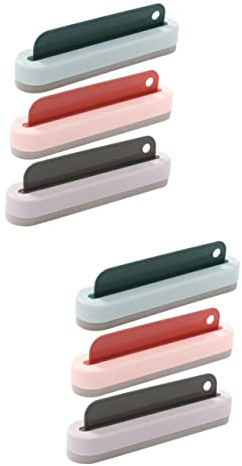 Cabilock 6pcs Household Window Scraper for Glass Cleaning Reusable Screen Wiper for Shower Door and Window Cleaning Includes Brush Scenarios
