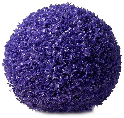 HUHJYUGE Künstliche Pflanzen Kugeln Runde 40cm, Realistische Künstlicher Dekorativer Ball, Wetterfest Buchsbaum Kugel Kunststoff, für Hinterhof, Balkon, Garten, Hochzeitsdekoration