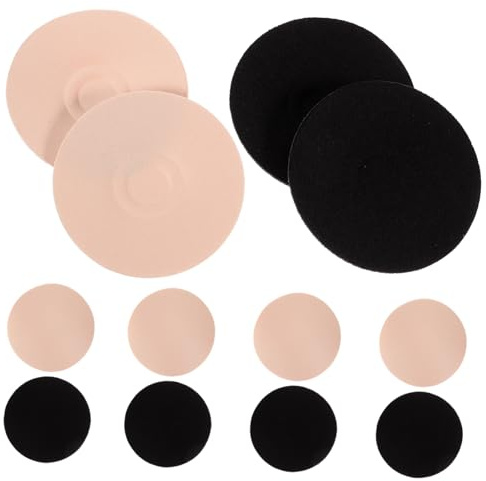 PACKOVE Wiederverwendbare Nipple Covers aus Baumwollstoff 6 Paar Brustwarzenabdeckungen für Frauen Bequem und Diskret gegen Sichtbarkeit