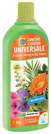 Generico Greenservice CONCIME LIQUIDO UNIVERSALE 1KG NPK 6-6-6 + 1,5 Mg+ 0,5 Fe