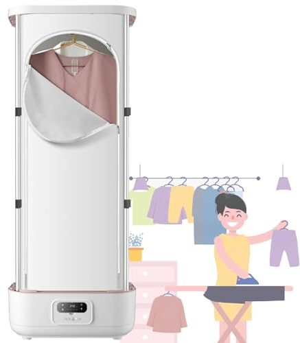 SACLMD Vapore per Indumenti appesi,Ferro da Stiro Verticale Automatico Wireless Pieghevole,Ferro da Stiro a Vapore per Vestiti,per Vestiti e Tessuti