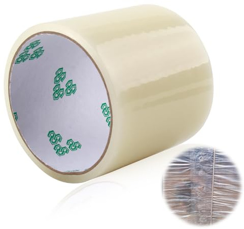 Hochleistungs PVC Planen Reparaturband, Transparent, 8cm x 10m, Ideal für Zelt, Sonnenschirm, LKW Abdeckplane, Markise, Vorzelt und Pavillon