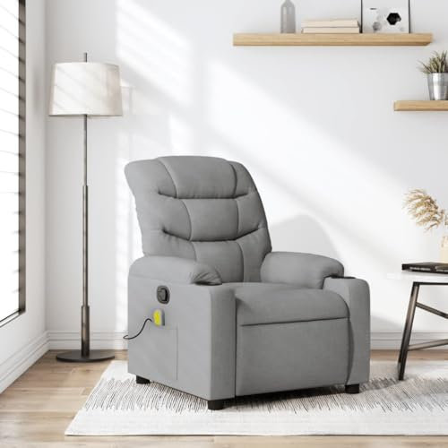 IKAYAA Fernsehsessel mit Massagefunktion Massage Sessel Wohnzimmer Massagesessel Relaxsessel mit Liegefunktion Verstellbar Liegesessel Relaxliege Bequem Massagestuhl