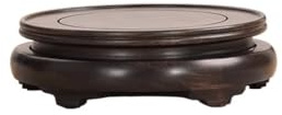 Support pour Plantes en Bois If, théière, bonsaï, brûleur d'encens en cuivre, Vase décoratif, présentoir Rond en Bois, Support pour Plantes d'intérieur Haut