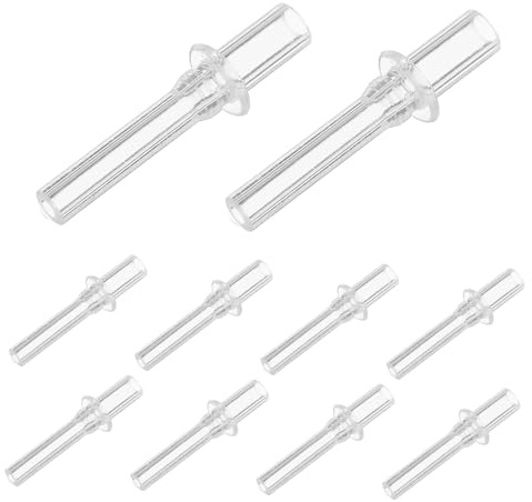 Yardwe Embouts Paille Silicone Réutilisables 10 Pièces Tube Droit Long Buse Remplacement Pour Gourde Enfant Tasse D'Apprentissage Bébé