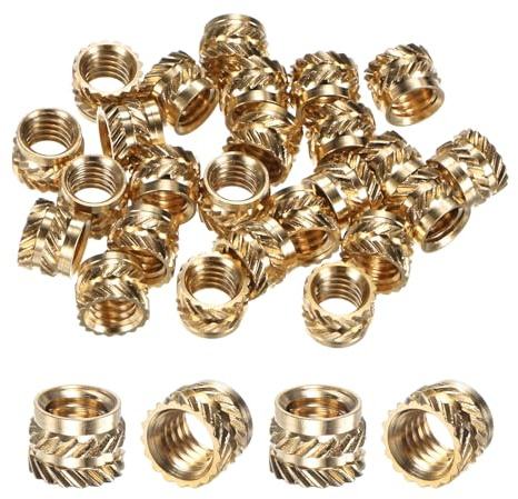 M METERXITY 20-Pack Threaded Inserts M6x6x8mm Brass