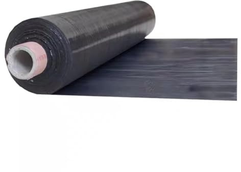 Film para Invernaderos Mantillo negro for deshierbe agrícola de 0,8 m de ancho y 0,01 mm de espesor, for invernaderos de verduras y fresas, ideal for el cultivo de plantas.(Width0.8M x20M)