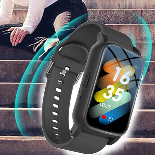 Reloj inteligente de detección de caídas para personas mayores, rastreador GPS con botón de emergencia SOS, videollamadas 4G, ideal para ancianos con demencia