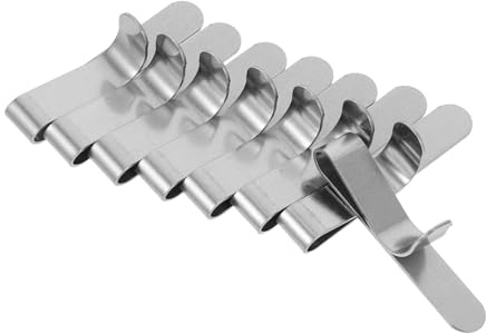 CLISPEED 8 Stück Edelstahl Kuchenring Clips Verstellbare Tortenring Klammern für Hohe Mousse Backringe Formstabil Einfach zu Reinigen Sicherer Halt für Kuchen und Gebäck Backzubehör